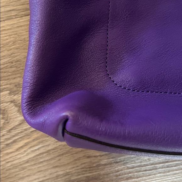 Vintage Coach Purple Leather Shoulder Bag - Picture 8 of 10
